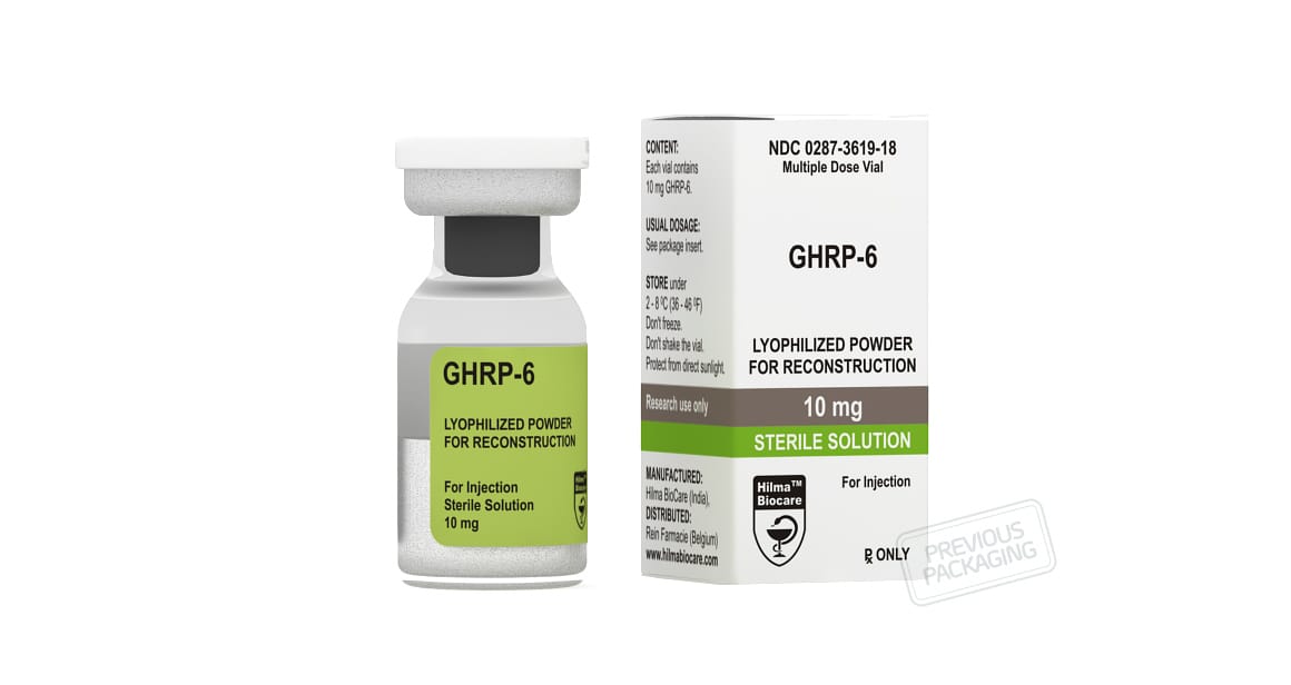 Hilma Biocare – GHRP-6 (10 mg/vial) - Image 3