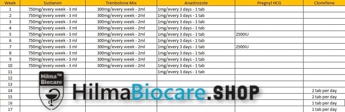 Extreme 10 Week Mass Cycle – Sustanon and Trenbolone Mix - Image 2